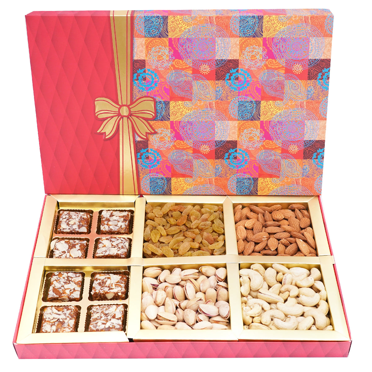 Mothers Day Gifts-Fruit n Nut Box of 4 Dryfruits and Sugarfree Bites