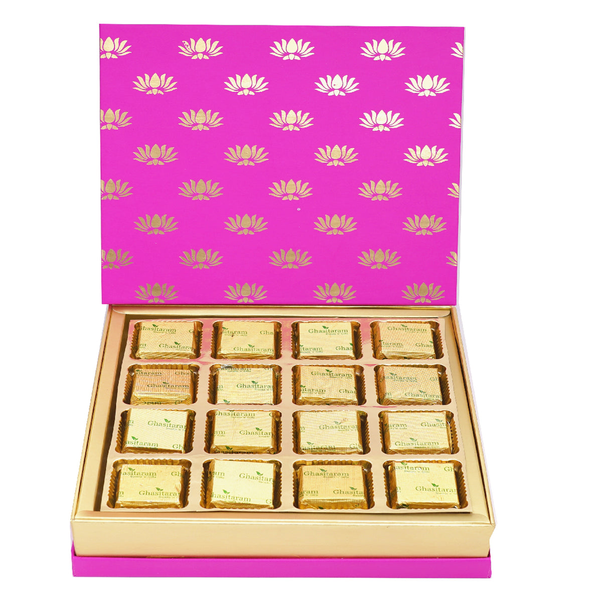 Mothers Day Sweets-Festive Pink  Box of Mixed Nuts Chocolate