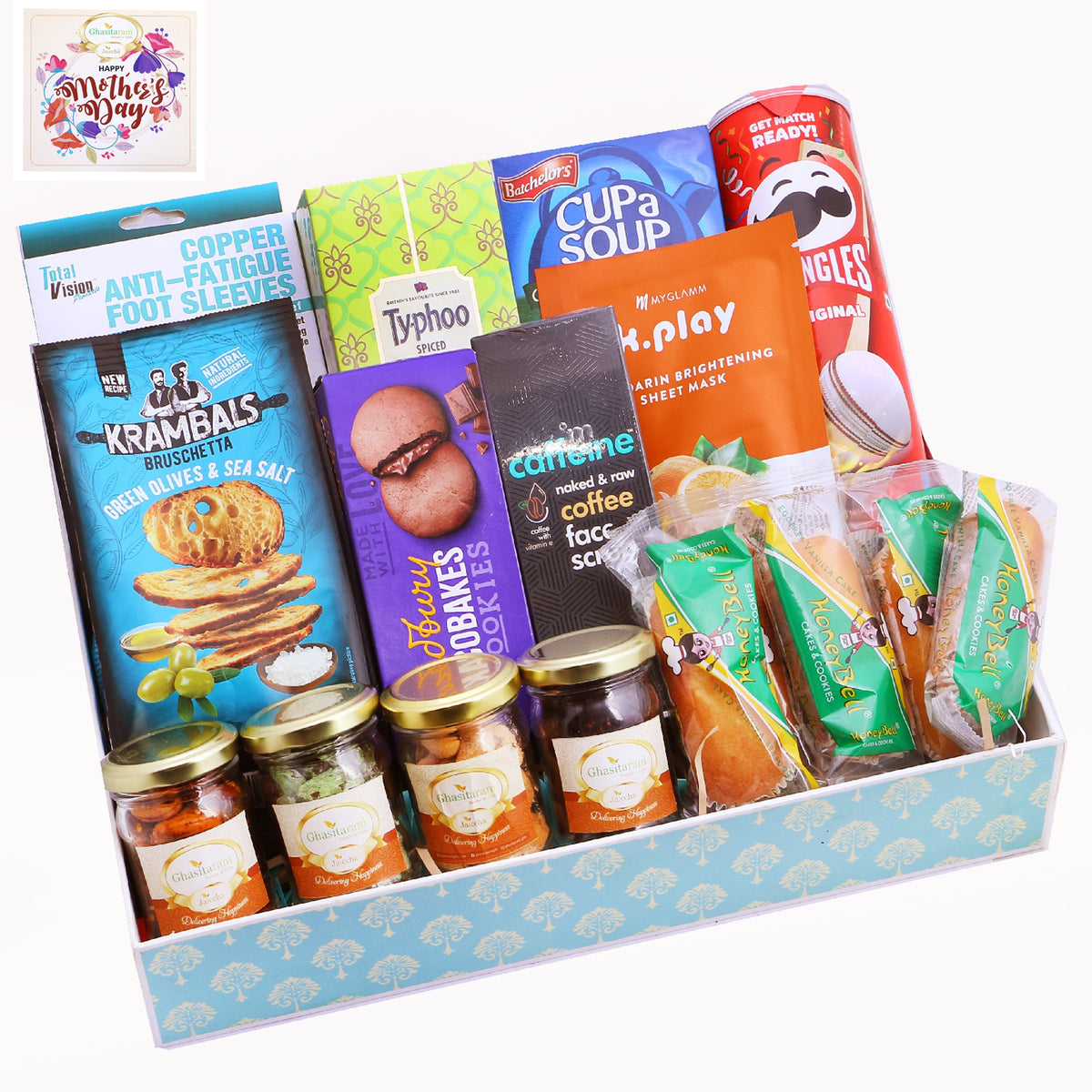 Mothers Day Blue Hamper Tray