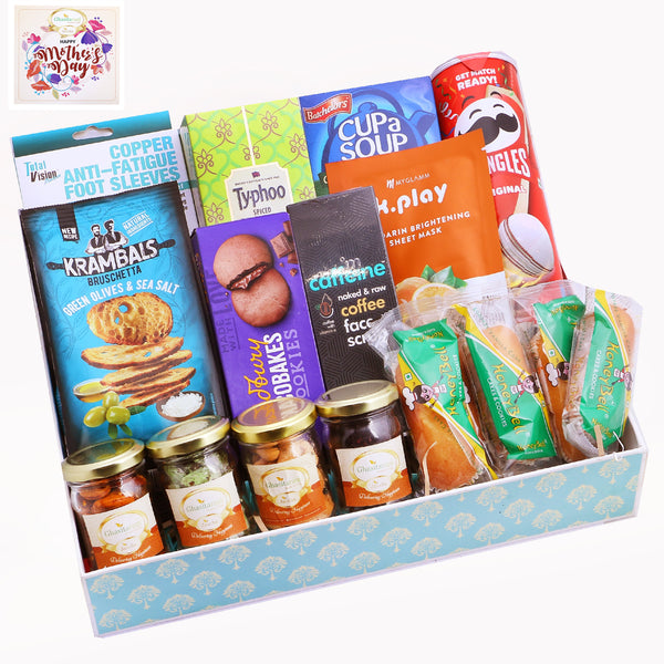 Mothers Day Blue Hamper Tray