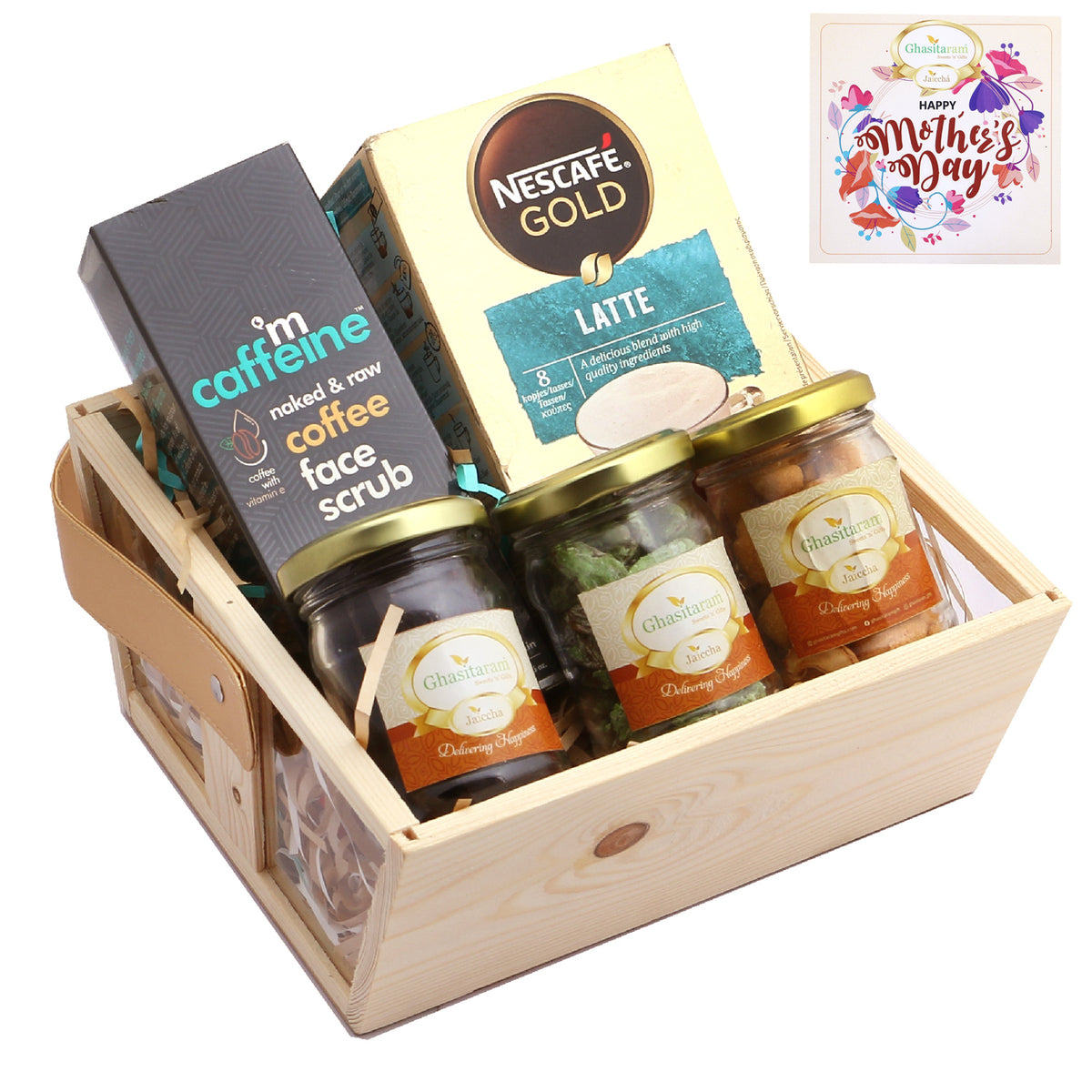 Wooden Acrylic Goodies Basket 8*8