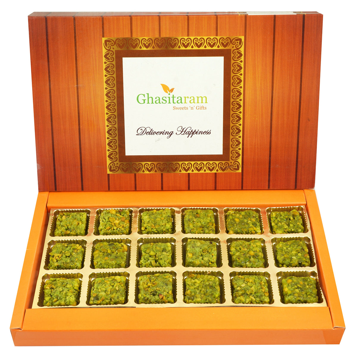 Mothers Day Sweets-Pure Pista Barfi 18 pcs