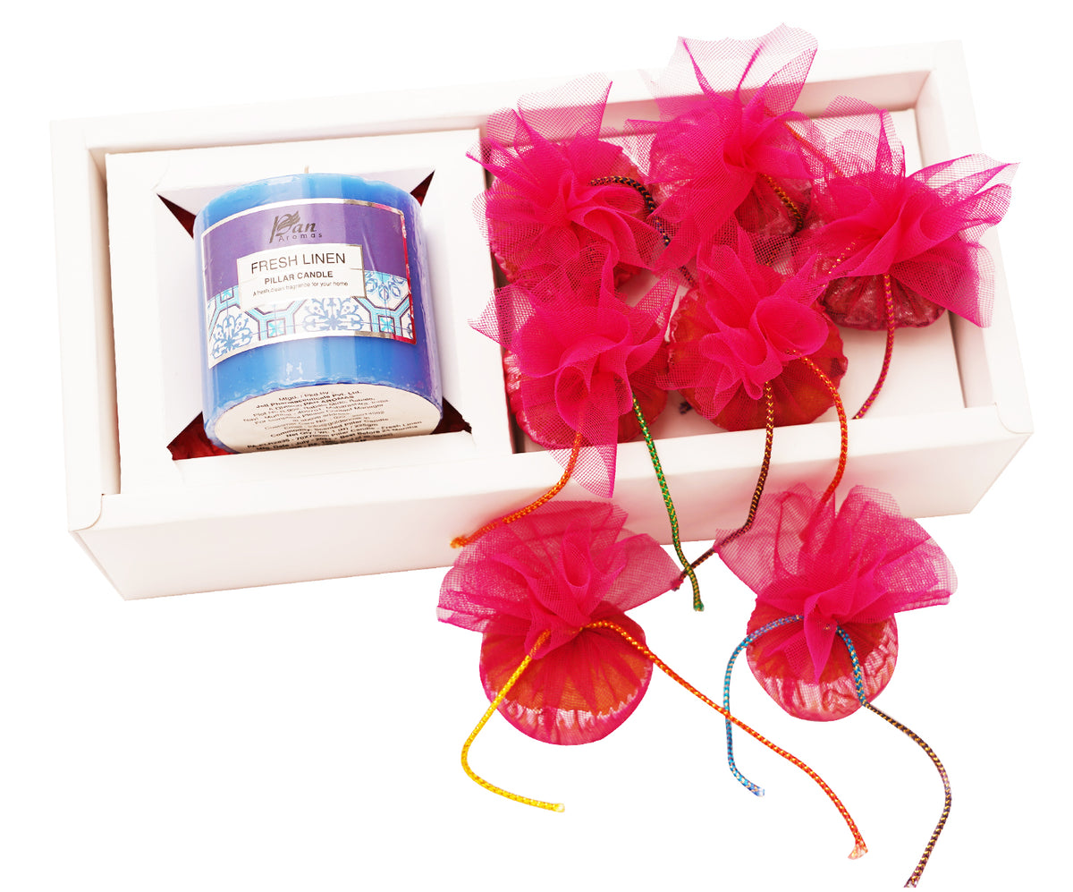 Mothers Day-White Box of 6 Cakes and Candle