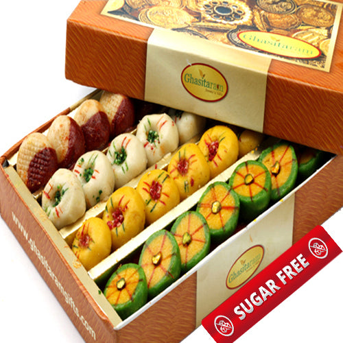 Ghasitaram's sugarfree Assorted Mithai Box 200 gms