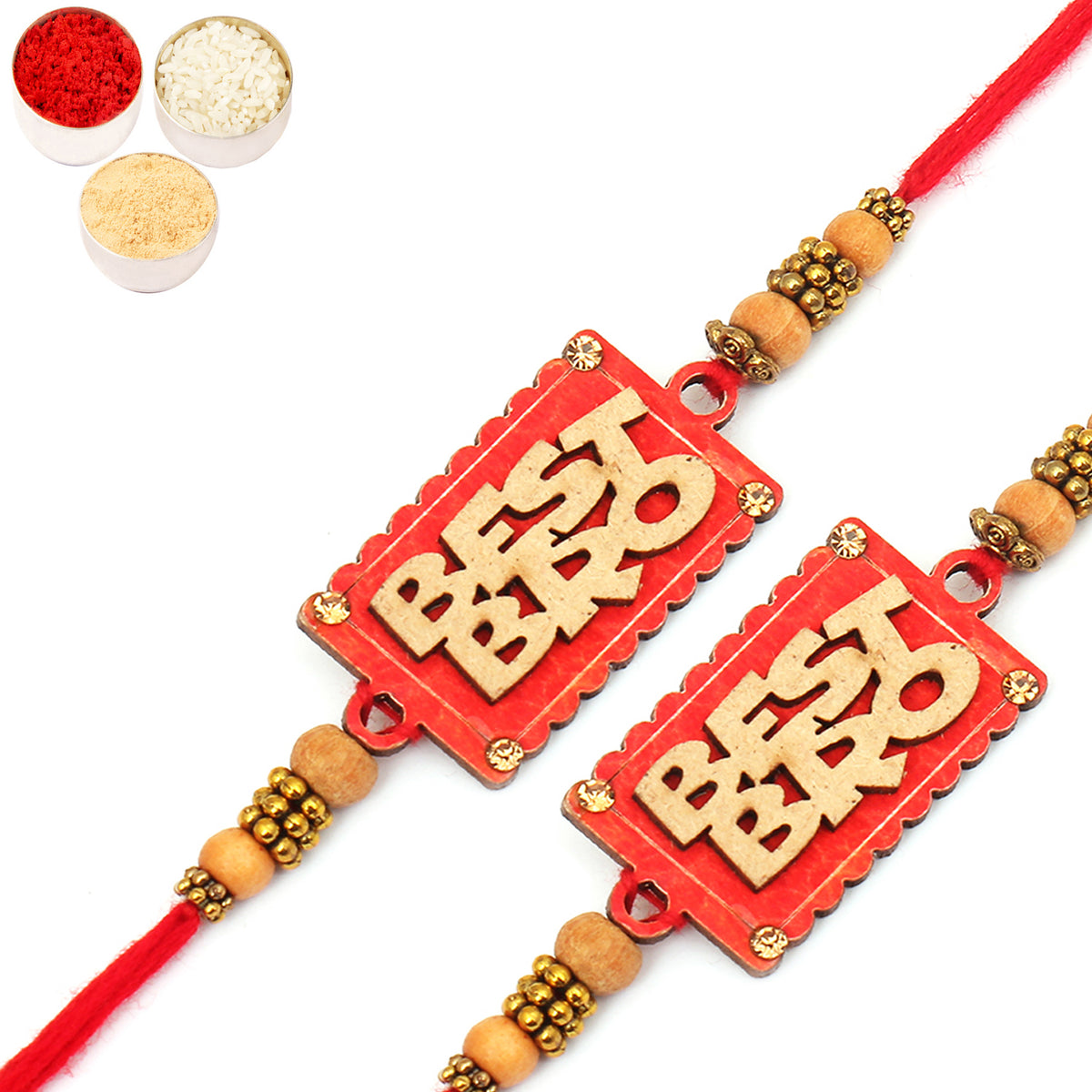 CU0003- Set of 2  Best Bro Rakhi