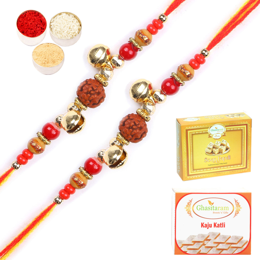 Rakhi for Brother Rakhis Online- The Reflection of Om Embedded with Lo –  Ghasitaram Gifts