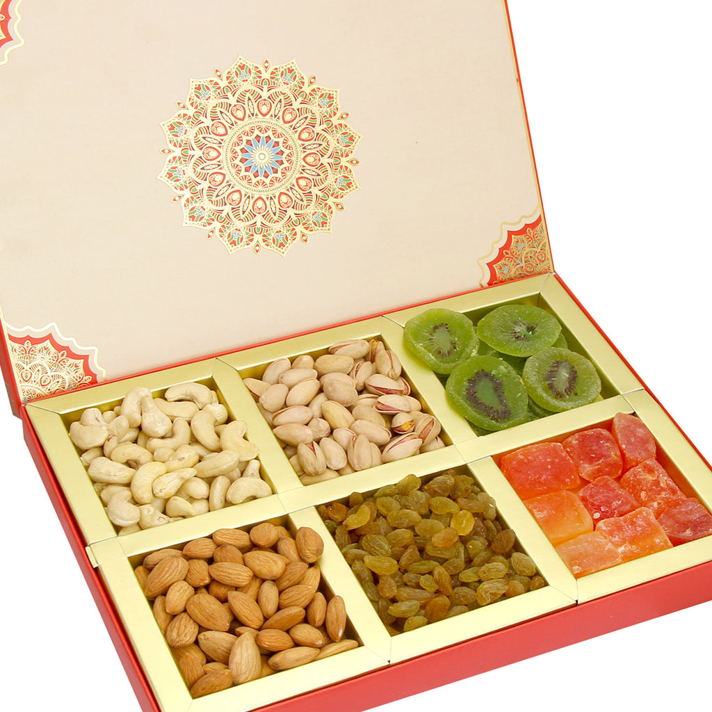  Dryfruits - Fusion 6 part Assorted Dryfruit Box 