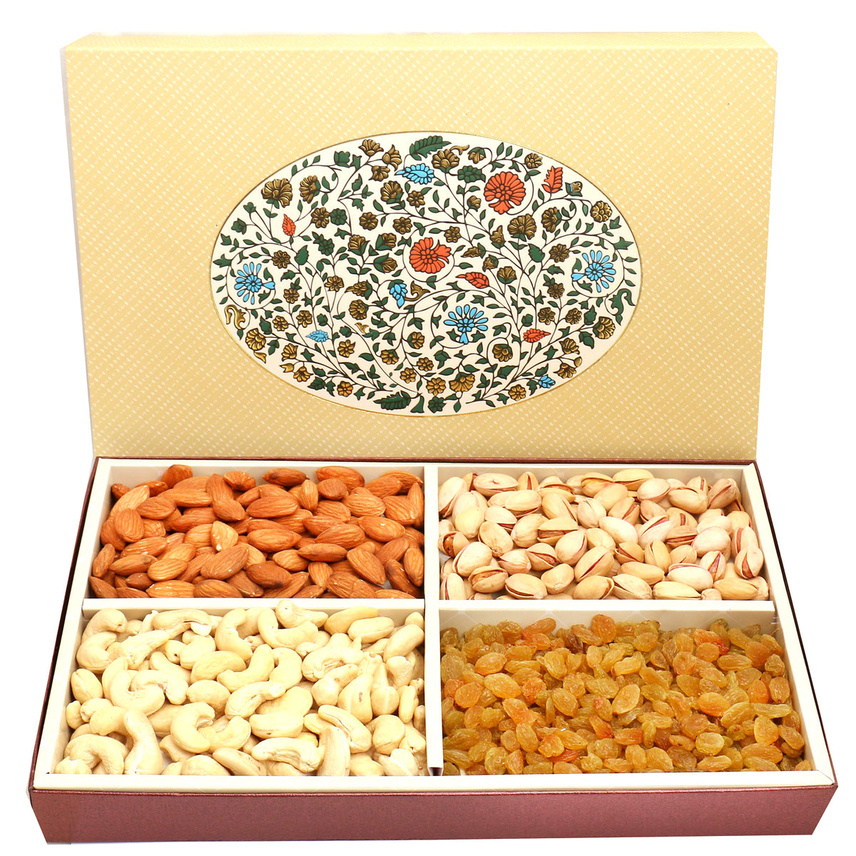 4 Part Echo Print Dryfruit Box 400 gms