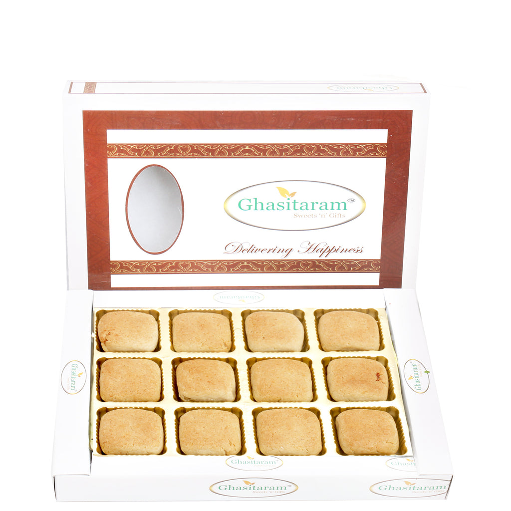 Baked Almond Anjeer Delights in White Box