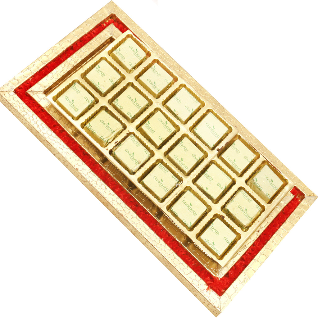 Red and Gold 18pcs Chocolate Tray