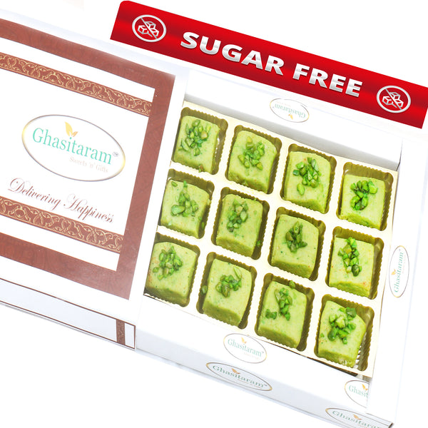 Ghasitaram's Sugarfree Pista Mawa Barfi  in White Box 