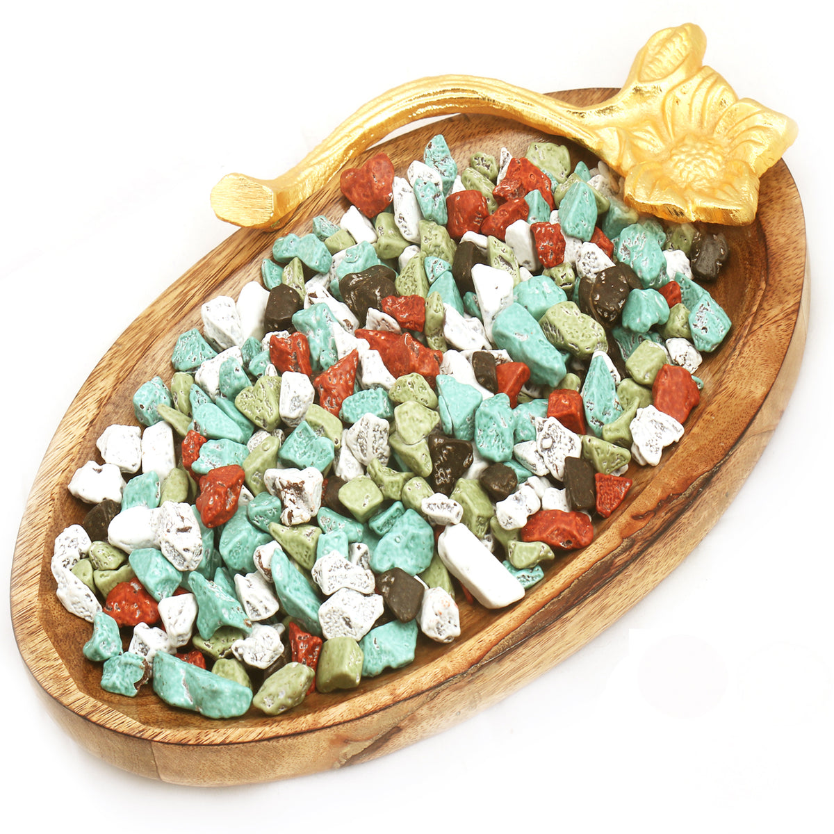  Wooden Stone Chocolate Platter