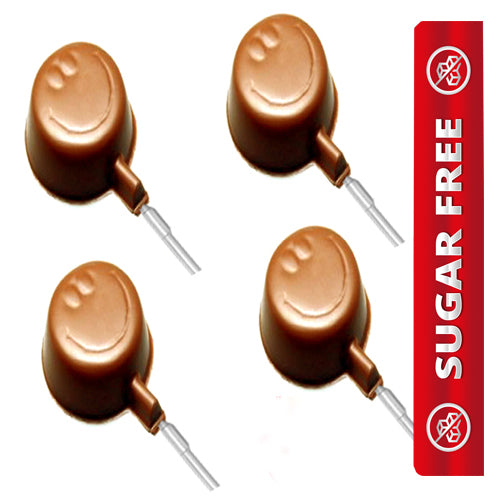 Sugarfree Set of 8 Smiley Lollies