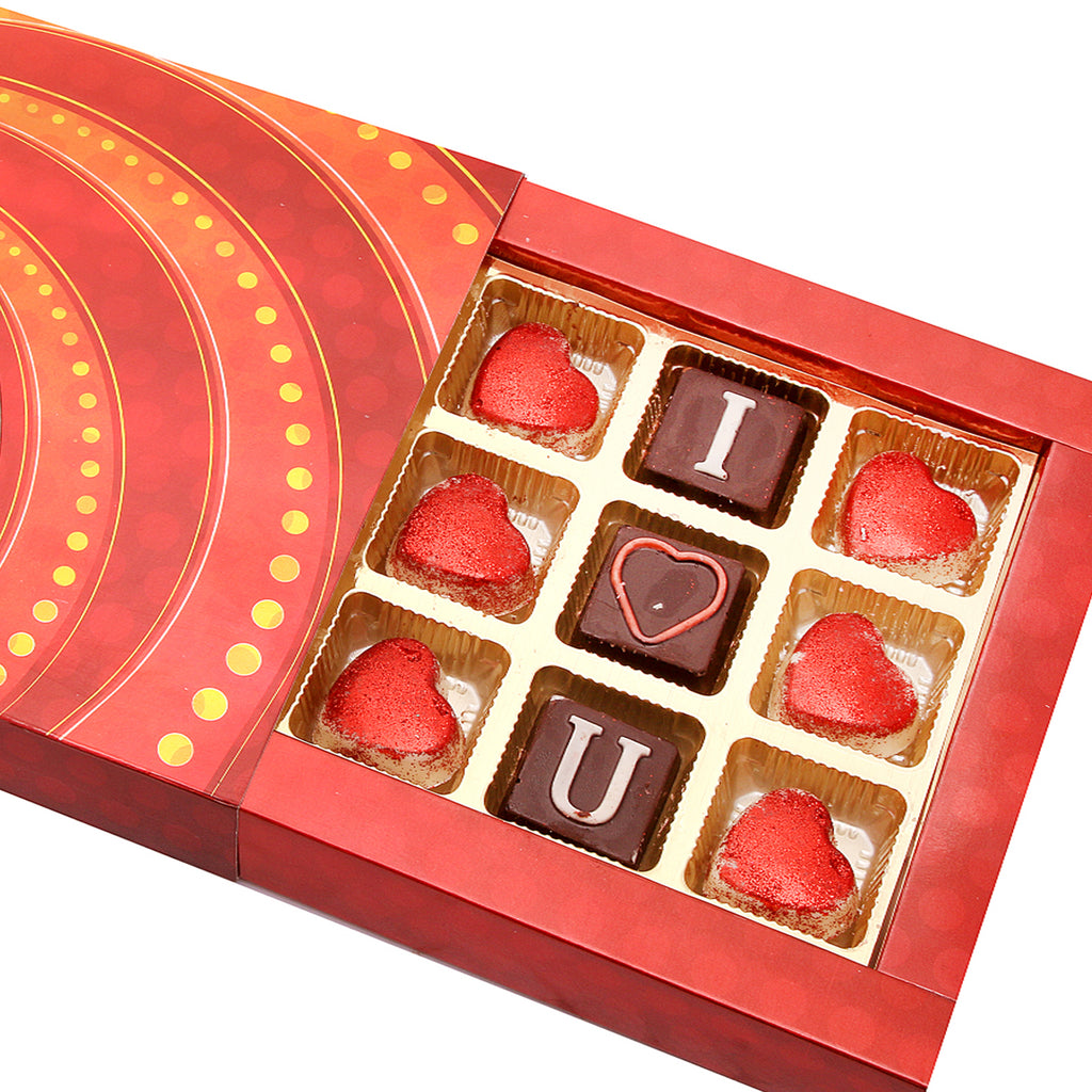 Chocolate-Red Prism I Love You Chocolate Box