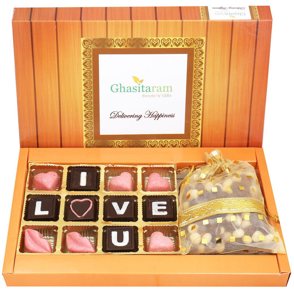 Box of Valentine Chocolates and Nutties 