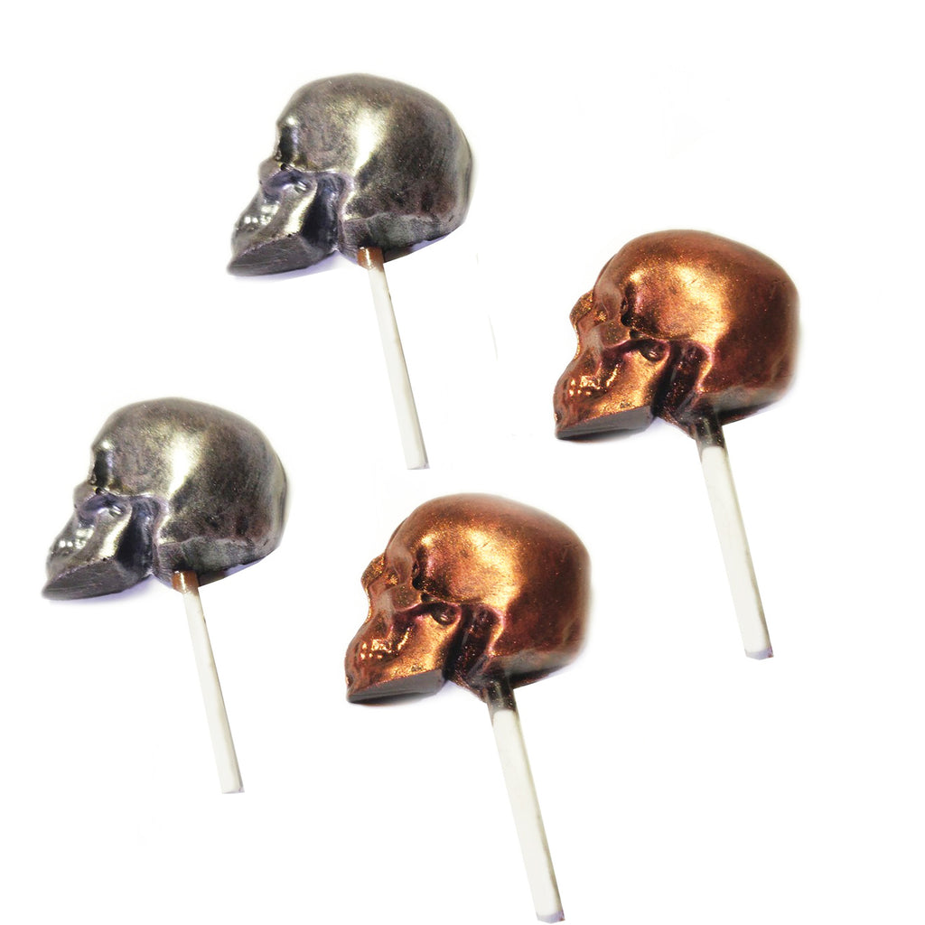 Valentine Chocolates-Set of 4 Shinning Skulls Lollipop Sticks
