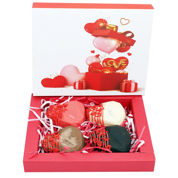 Valentines Box of Drinking Chocolate Hearts