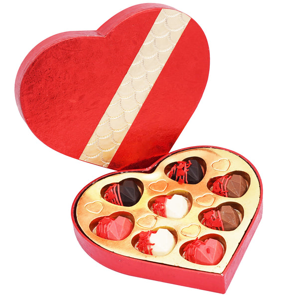 Red and Gold Assorted Hearts Box 10 gms each