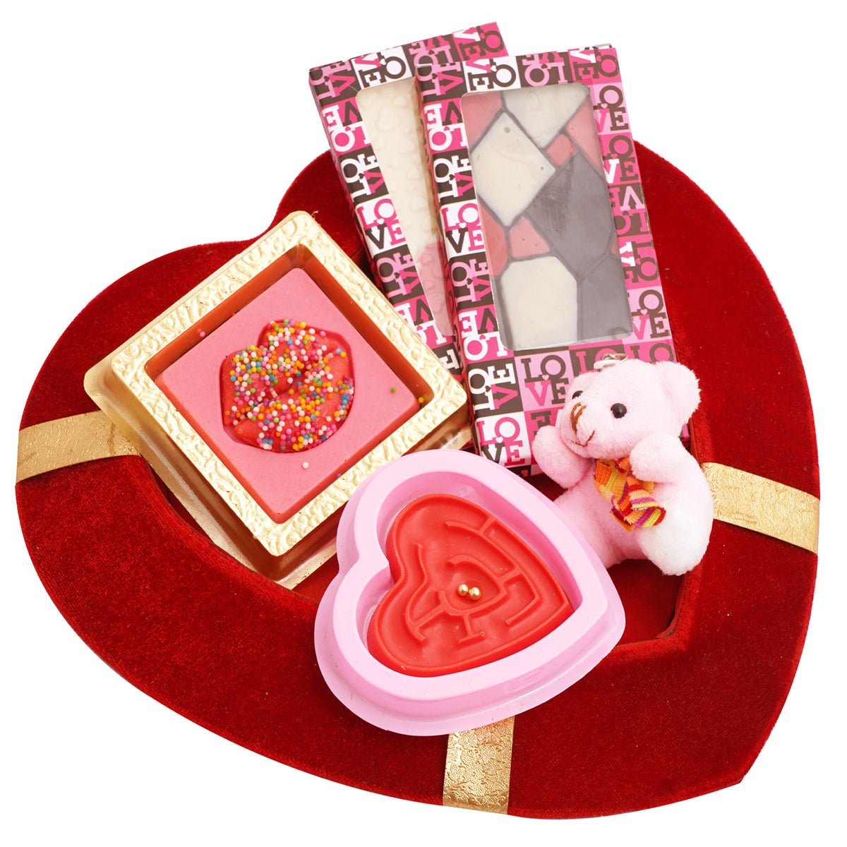 Valentines Red Heart Tray